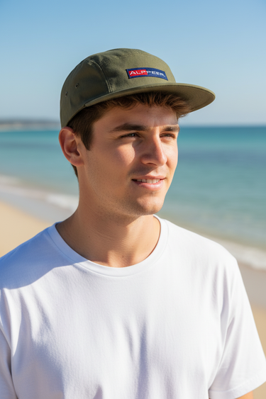 5-Panel Olive – Male Beach