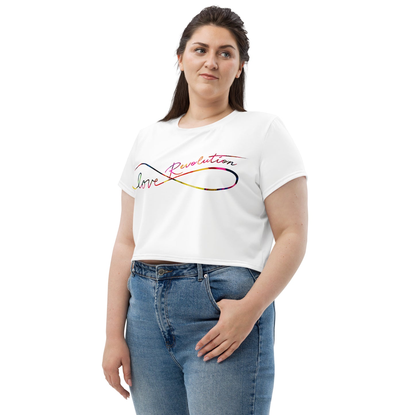 Love Revolution Crop Tee