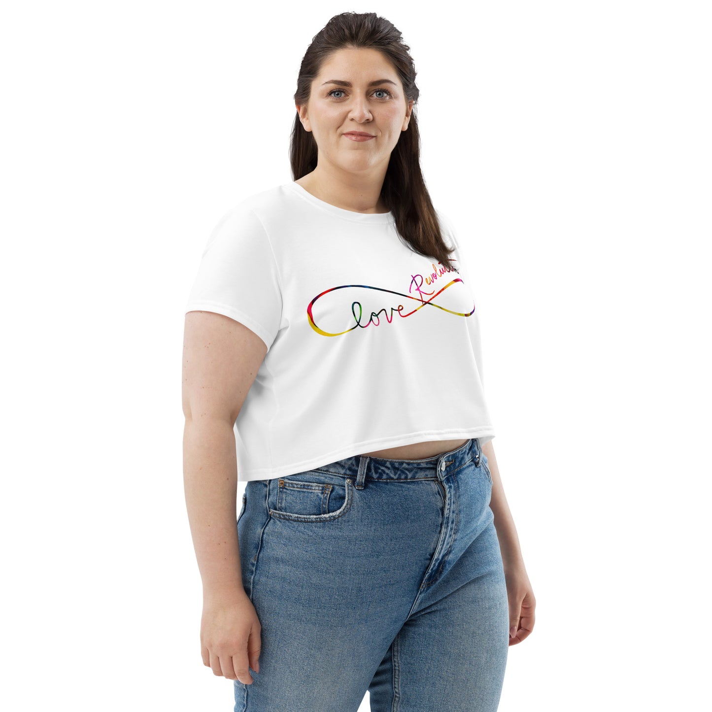 Love Revolution Crop Tee