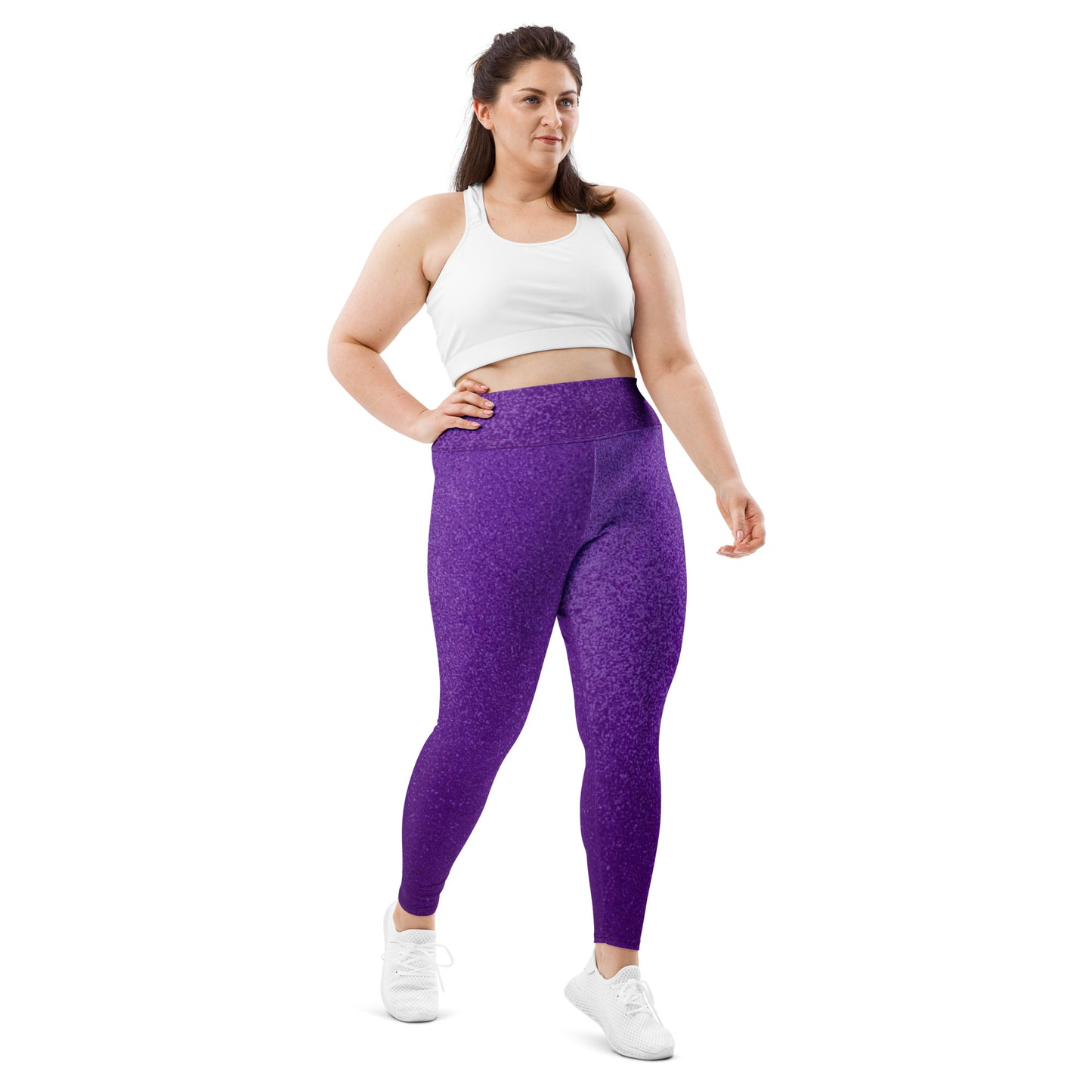 Fun Purple Plus Size Leggings