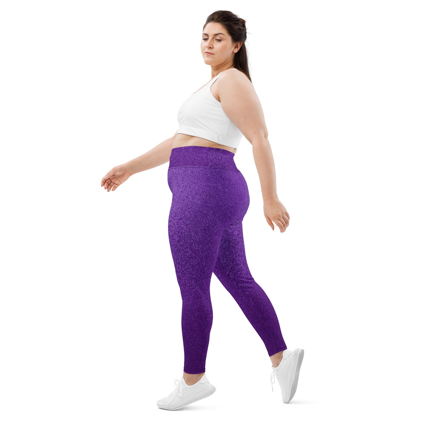 Fun Purple Plus Size Leggings