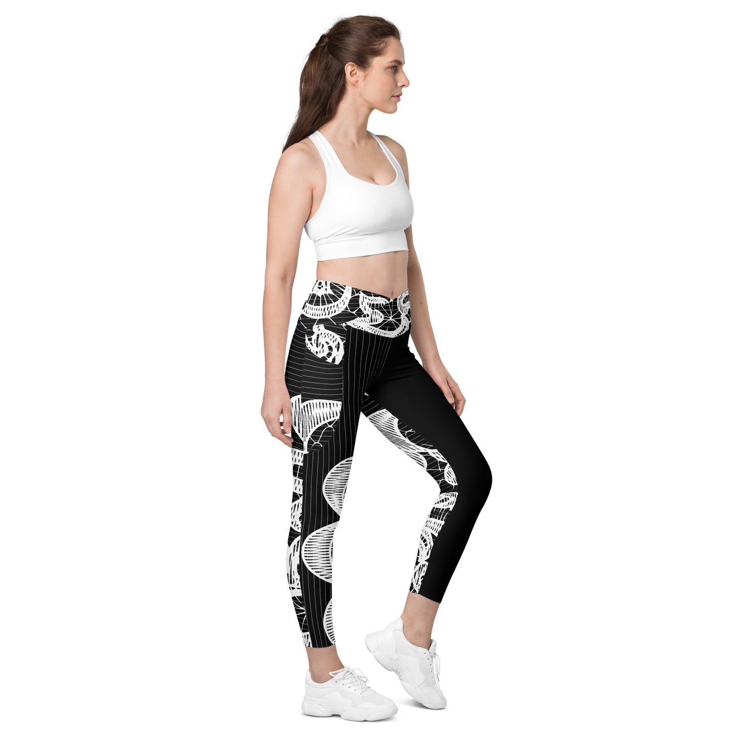 Aeri Crossover leggings with pockets