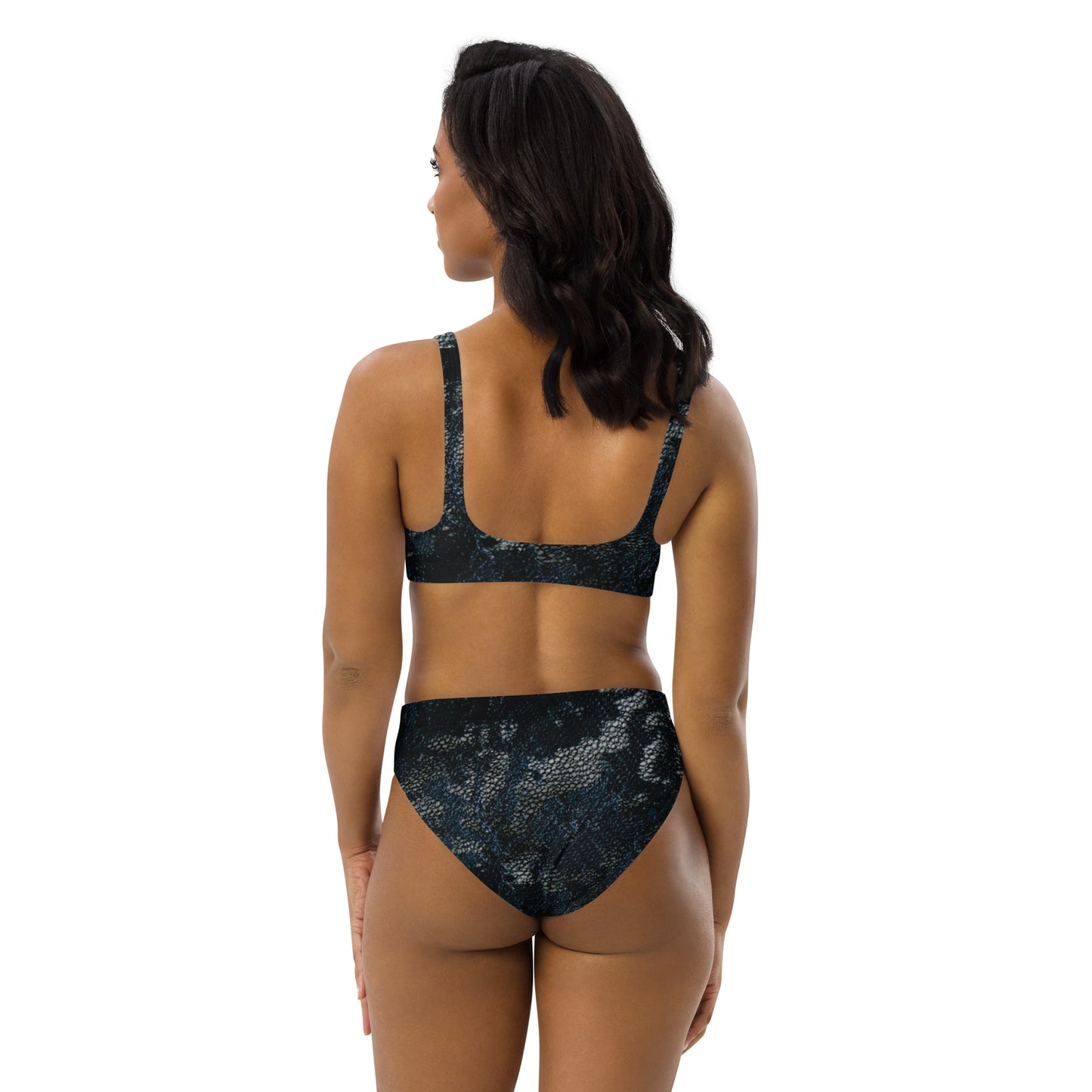 Mysterious Beauty Recycled high-waisted bikini.