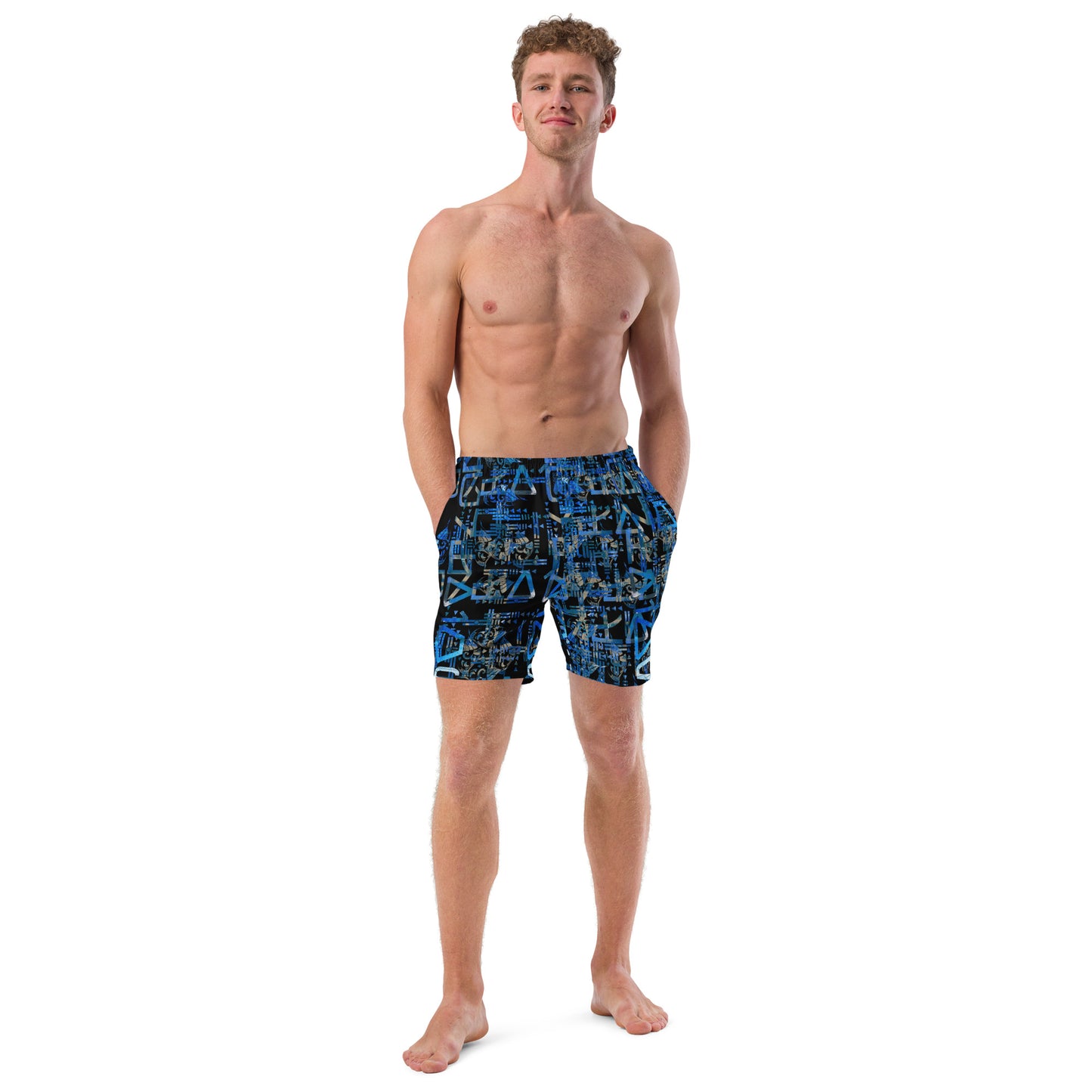 African Native Men's swim trunks