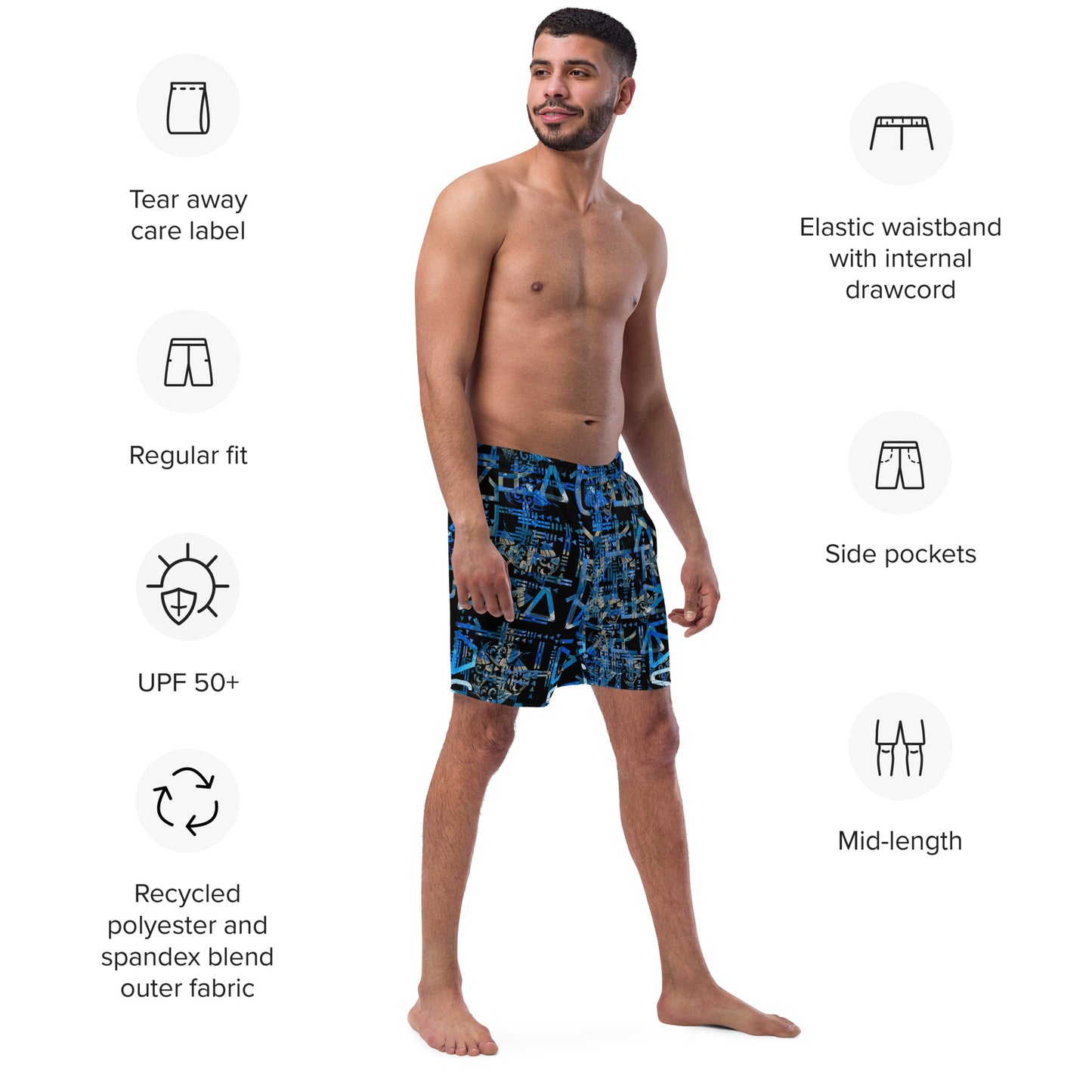 African Native swim trunks