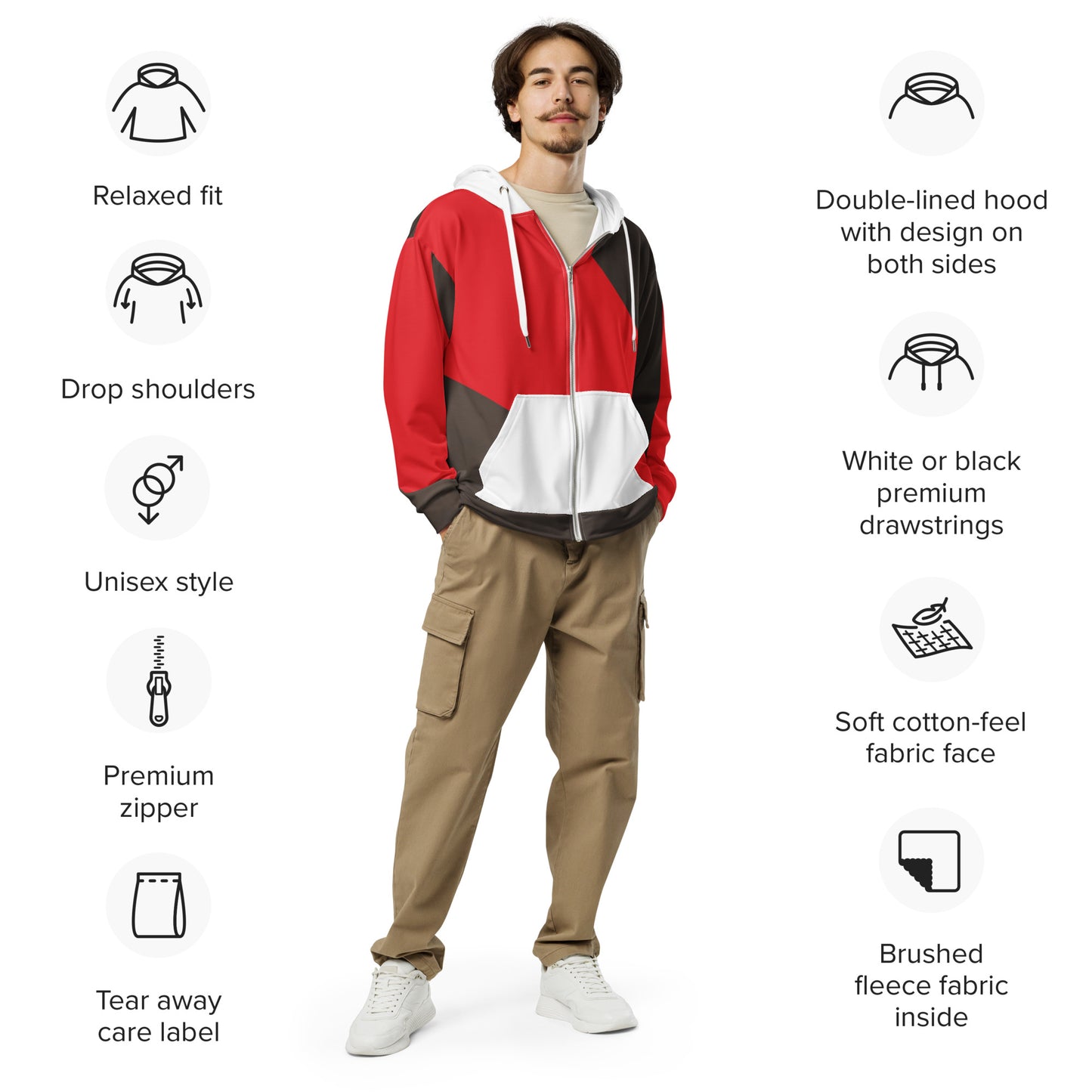 Zobi Alppeer zip hoodie