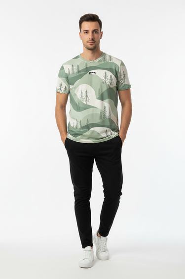 Alpine Horizon Tee with Alppeer Logo - Casual Streetwear