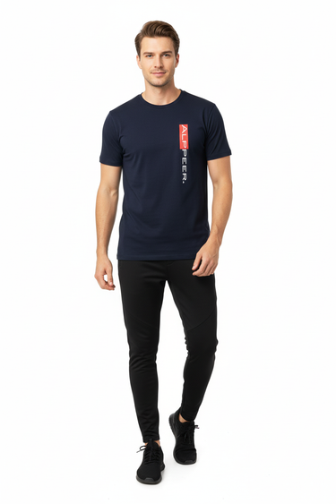 ALPPEER Navy Tee with Joggers