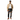 Alppeer Performance Track Joggers - Black male model with beige overshirt