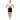 Alppeer Triple Stripe Tank - Middle Eastern female model in white