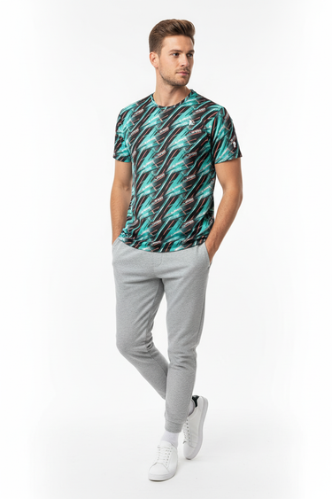Alppeer Velocity Tee with grey joggers