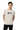Asian-featured model in beige