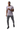Athletic T-Shirt with Charcoal Track Pants - Full Body