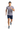 Athletic T-Shirt with Navy Shorts - Full Body