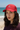Bamboo Trucker Cap – Red Close-Up