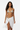 Bikini with flowing white sarong