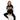 Black ALPPEER hoodie - White female model