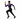 Black athlete in running pose
