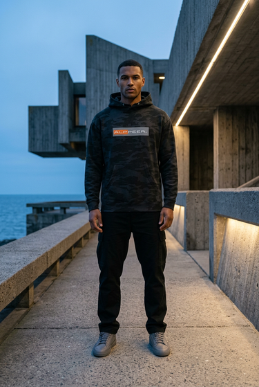 Black camo architectural editorial