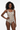 Black female model in swimsuit