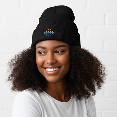 Black female model with afro