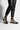 Black leather joggers studio