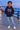Black six-year-old boy in the navy LittleChaps space hoodie