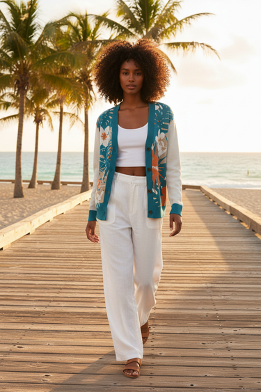 Black Woman Boardwalk