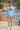 Blue Aqua hoodie with pleated trousers