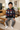 Boy wearing the baseball hoodie at home