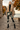 Camouflage leggings with camel jacket