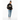 Casual streetwear - black hoodie with denim