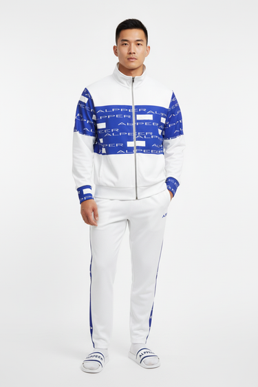 Casual White Joggers Front