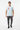 Chambray Blue Tee with Gray Joggers - Full Body