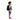 Child side profile with backpack - white background