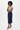 Classy Navy Midi Skirt Front