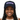 Close-up girl navy hat smile