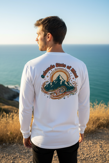 Colorado State of Mind LS – White, Back, Cliffside