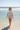 Crop Tee — Pink Shorts, Tide Pools