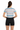 Crop Tee with Black Boardshorts - Back
