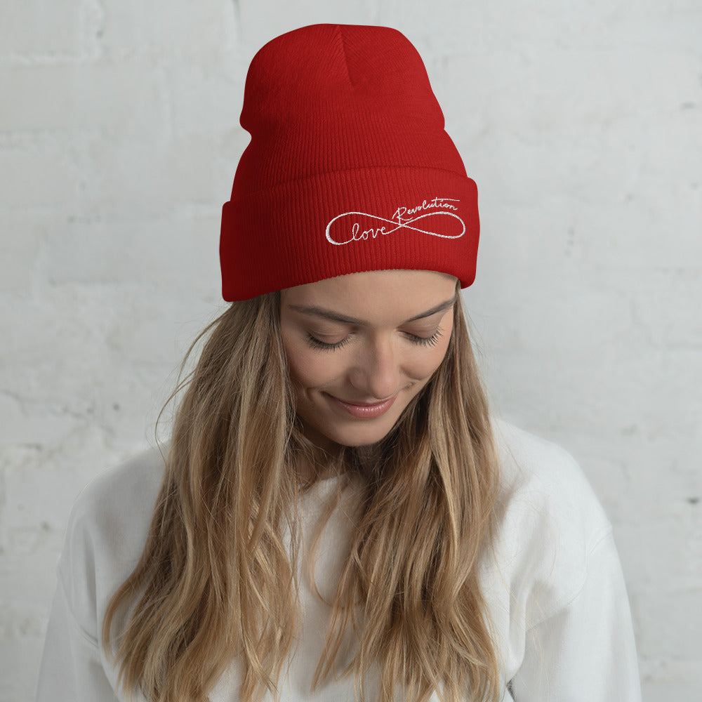 Surfxion-love revolution Cuffed Beanie