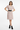 Dress cinched with black leather belt