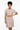 Dress cinched with tan woven belt