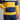 Editorial detail of the navy pocket and yellow hem