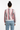 Female model back view with denim