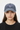 Female model - navy cap front-facing