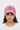 Female model - pink cap front-facing