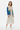 Female model - spring layering over floral dress