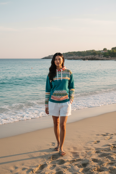 Female – White Shorts Beach