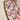 Floral pajama pants side-seam close-up